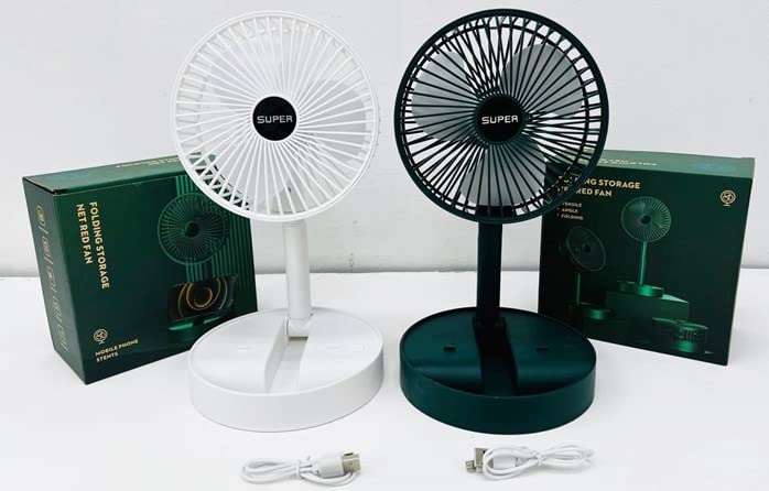 Foldable Rechargeable Mini Table Fan (Portable Cooling Fan)